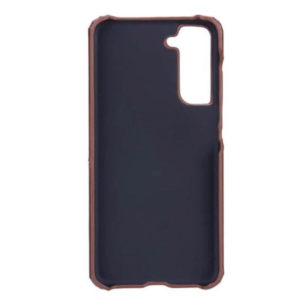 Samsung Galaxy S21 FE (5G) GEAR Onsala Collection Læder Cover m. Kortlomme - Brun on Sale