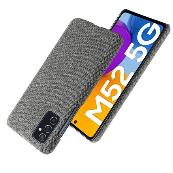 Samsung Galaxy M52 (5G) Ultra KSQ Stof Plastik Cover - Mørkgrå Hot on Sale