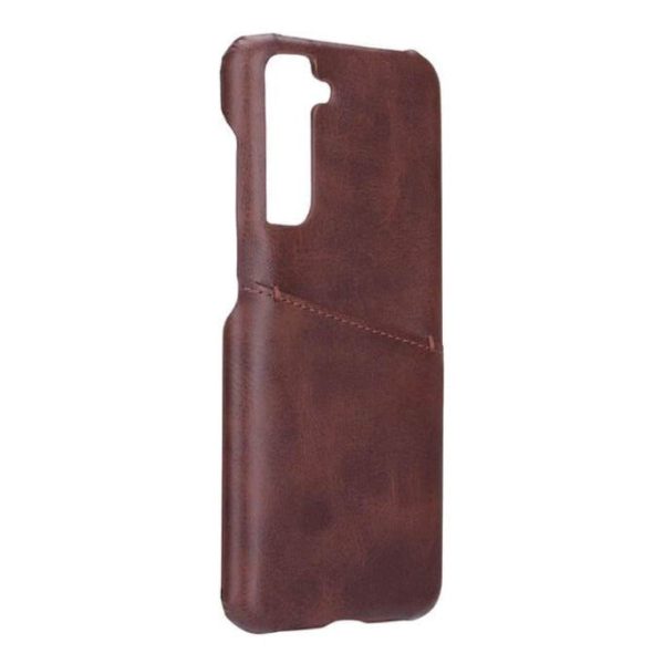 Samsung Galaxy S21 FE (5G) GEAR Onsala Collection Læder Cover m. Kortlomme - Brun on Sale