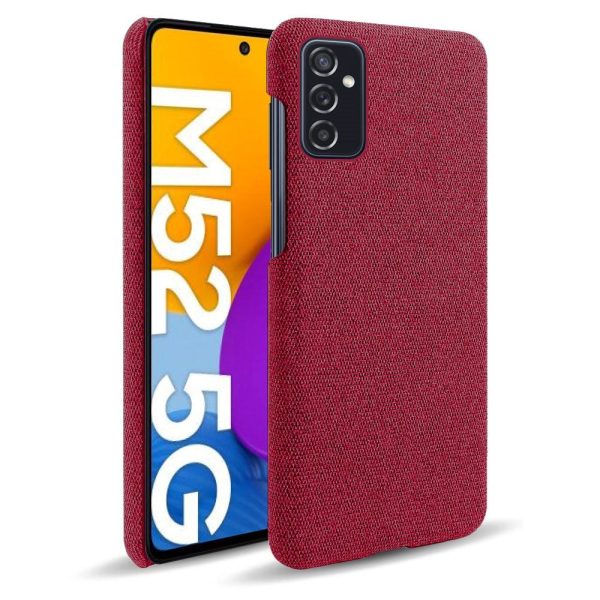 Samsung Galaxy M52 (5G) Ultra KSQ Stof Plastik Cover - Rød Hot on Sale