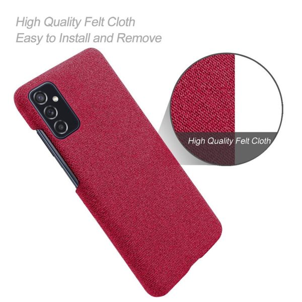 Samsung Galaxy M52 (5G) Ultra KSQ Stof Plastik Cover - Rød Hot on Sale