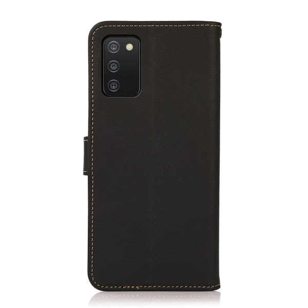 Samsung Galaxy A03s KHAZNEH Læder Flip Cover m. Pung - Sort Cheap