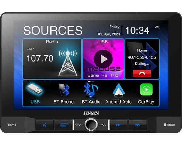 J1CA9 Jensen 9” MULTIMEDIA RECEIVER WITH CARPLAY AND ANDROID AUTO on Sale