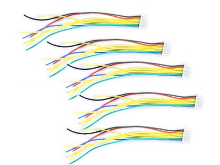 10 PCS FLYWOO 8 Pins SH1.0 8cm Silicone Wire for RC Drone FPV Racing Multi Rotor Online Sale