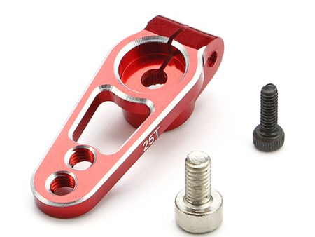 2pcs CNC Aluminum 25T Servo Arms Red for Futaba Supply