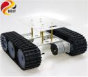 SZDOIT Metal Smart Mini TP100 Crawler Robot Tank Chassis Kit With 2pcs DC Motor DIY For Arduino Education Toy Free Acrylic Panel Hot on Sale