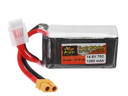 ZOP Power 14.8V 1300mah 70C 4S Lipo Battery XT60 Plug For FPV RC Drone Sale