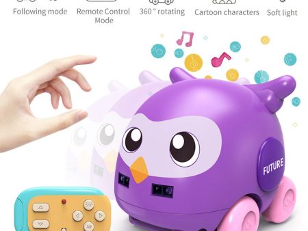 1 32 2 In1 4CH Smart RC Robot Cat Follow Obstacle Avoidance Mouse Pet Owl Robot Remote Control Music Interaction Toys for Kids Online Hot Sale