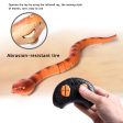 Novelty RC Snake Rattlesnake Infrared Remote Control Robot Animal Toy With USB Cable Funny Terrifying Kids Joke Gift For Cheap