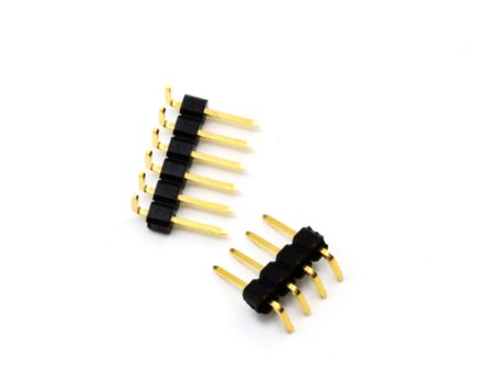 10Pcs Lantianrc 2.54mm Gold-plated 3U Reverse Curved Single Row Male Pin Header for RC Drone Online Hot Sale