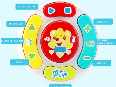 Baby Simulation TV Remote Control Mobile Phone Toy Kids Educational Music Learning Toy FJ88 For Discount