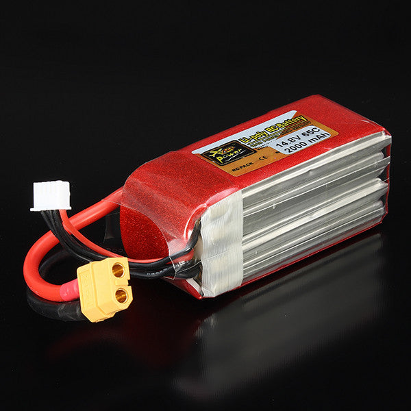 ZOP Power 14.8V 2000mAh 4S 65C Lipo Battery XT60 Plug For Sale