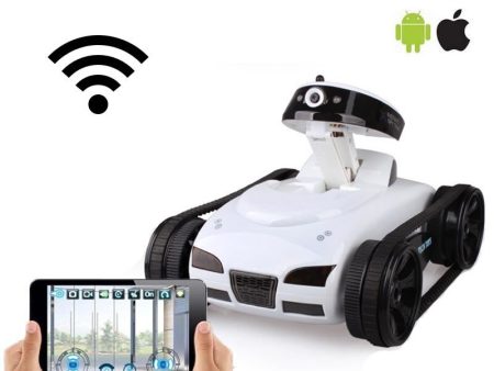 FPV iSPY WIFI Real-time Transmiss Mini RC Tank HD Camera Video Remote Control Robot Car Intelligent IOS Anroid APP Wireless Toys on Sale