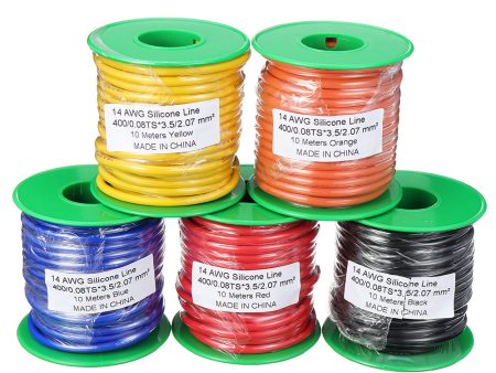 10m 14AWG Wire Soft Silicone Cable Wire High Temperature Tinned Copper Cheap