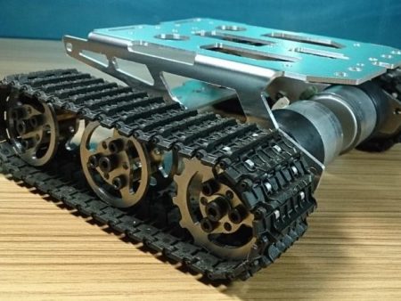 RC Metal Tank Chassis Robot Crawler Tracked Tank Chassis Smart Car Chassis Tracked Vehicle DIY RC Toy Remote Control Mobile Supply