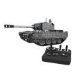 952PCS 2.4G RC Military Tank DIY Assembly set Stainless Steel Remote Control Model Toy Built-in 3.7V 300MAh lithium battery Online