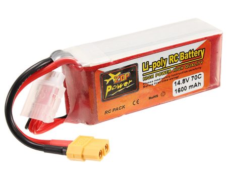 ZOP Power 14.8V 1600mAh 70C 4S Lipo Battery XT60 Plug Online Sale