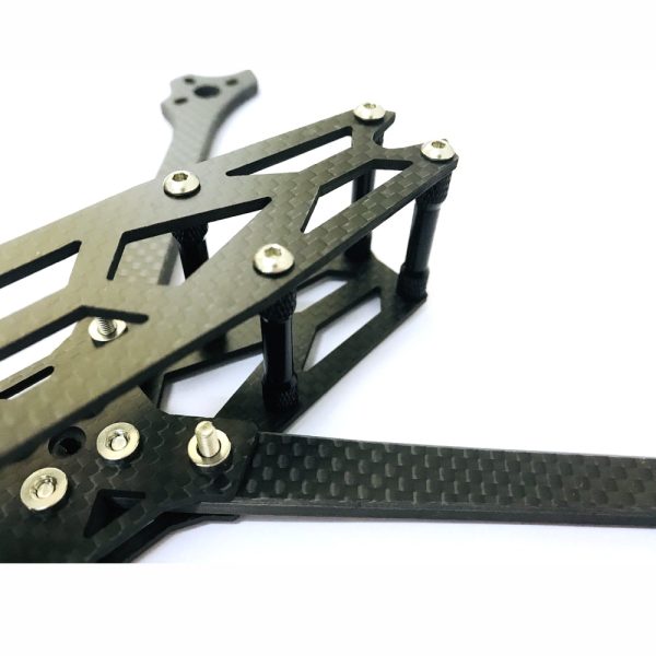 XQ220 V2 220mm Wheelbase 5mm Arm Carbon Fiber FPV Racing Frame Kit 100g For Cheap