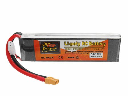 ZOP POWER 7.4V 3500mAh 80C 2S Lipo Battery With XT60 Plug For RC Models For Cheap