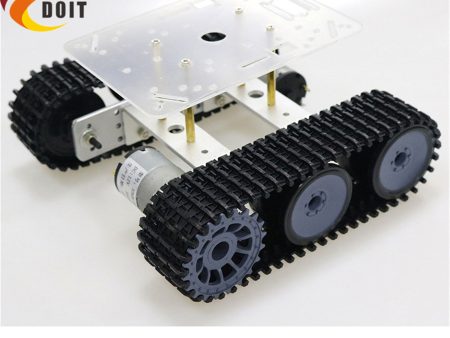 SZDOIT Metal Smart Mini TP100 Crawler Robot Tank Chassis Kit With 2pcs DC Motor DIY For Arduino Education Toy Free Acrylic Panel Hot on Sale