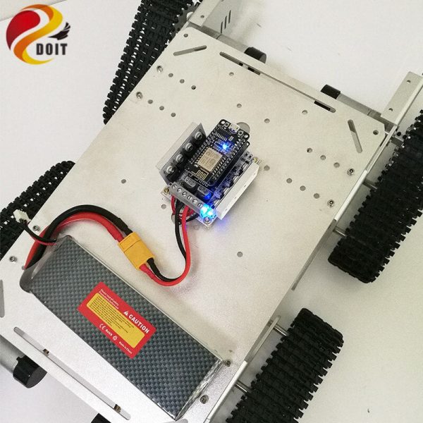 DOIT Metal Smart Tank Chassis T900 with ESP8266 and WiFi Video Remote Control Transmission for VR Shoot RC Tank Toy Discount