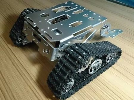 RC Metal Tank Chassis Walee Crawler Tracked Tank Chassis Smart Car Chassis Tracked Vehicle DIY RC Toy Remote Control Mobile Cheap