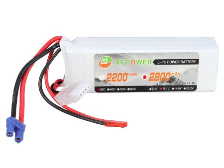 XF POWER 11.1V 2800mAh 30C 3S Lipo Battery EC2 JST Plug for RC Model Supply