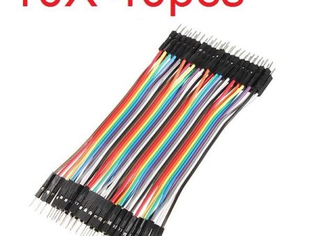 10X40pcs 20cm Male to Male Color Breadboard Cable Jump Wire Jumper For RC Models For Discount