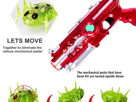 Rechargeable infrared sensor tag beetle spider toy mobile robot laser gun space shock wave training robot USB charging cable Online Hot Sale