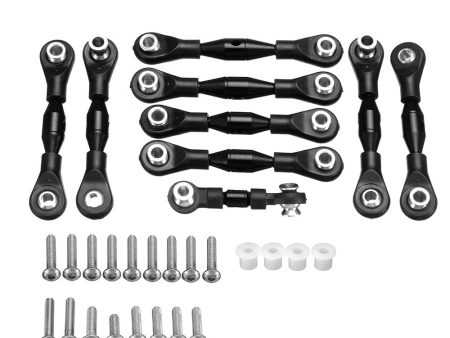 1 Set Black GPM Aluminum Tie Rods Set for TRAXXAS GT4-TEC 2.0 83056-4 RC Car GT160 Parts For Cheap